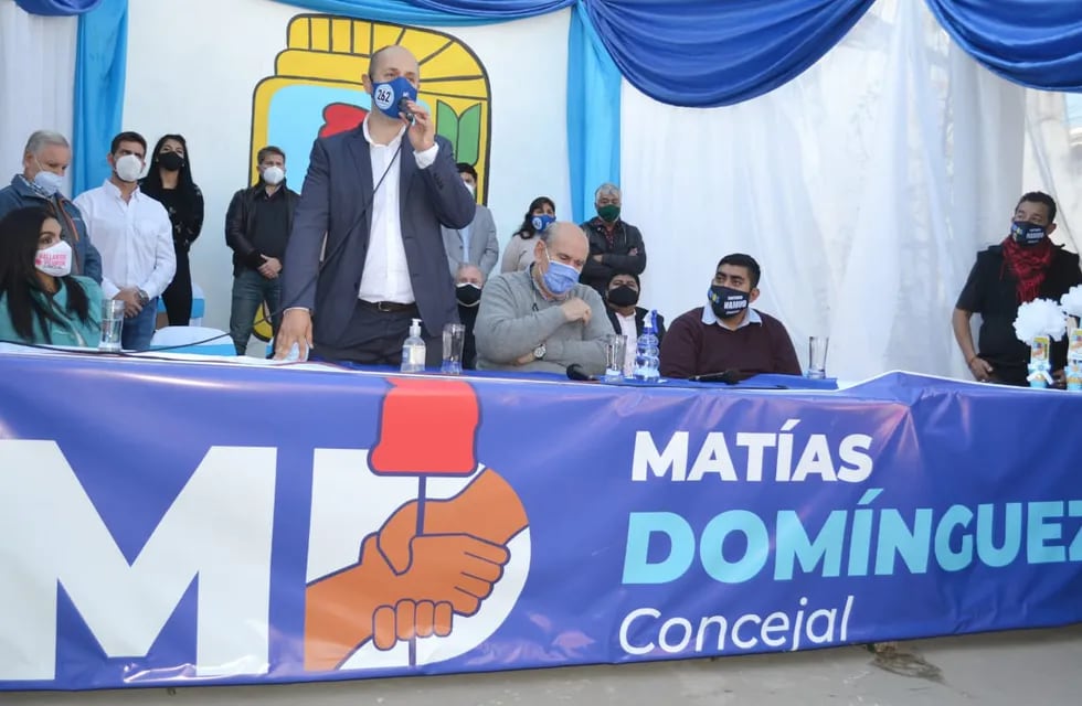 Presentación de los candidatos a concejales capitalinos de la Lista 262 “Jujuy Avanza” del Frente de Todos - Partido Justicialista, que encabeza el edil peronista Matías Domínguez.
