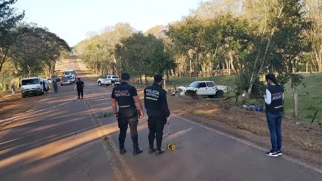 Siniestro vial en Santiago de Liniers dejó como saldo un motociclista fallecido. Policía de Misiones