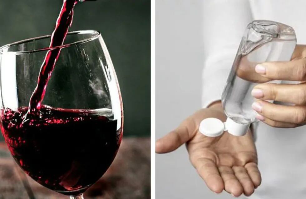 Alcohol en gel a partir de vino
