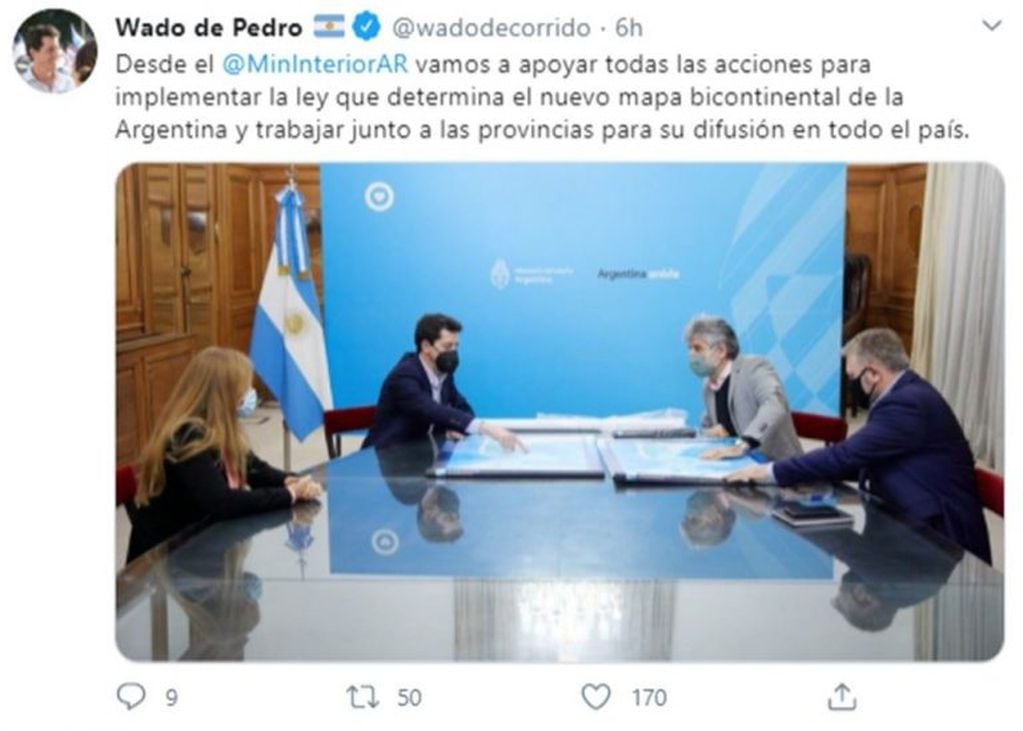 El Ministro De Pedro se expresó a través de redes sociales y contó que se acordó en la reunión con Daniel Filmus.