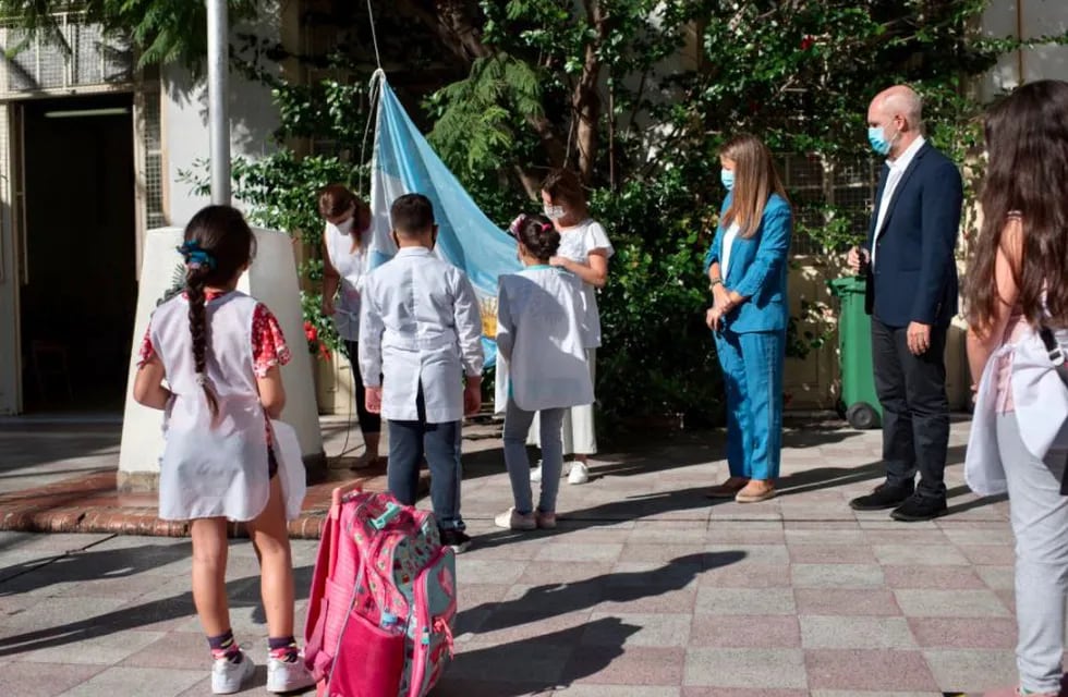 Rodríguez Larreta, sobre la vuelta a clases: “Es un día de muchísimo orgullo y alegría, tan necesario para los chicos”.