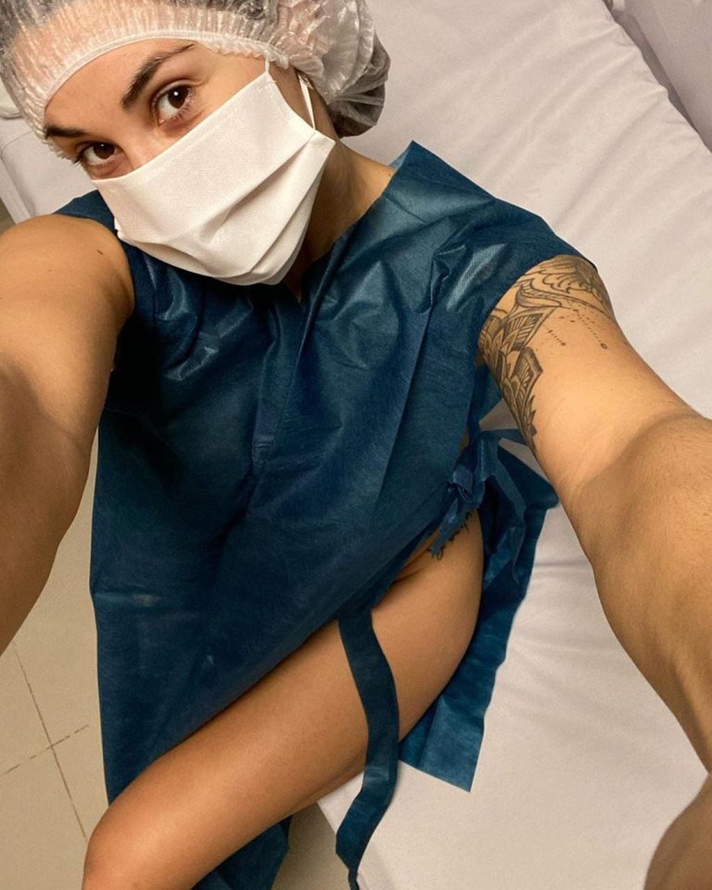 Ivana Nadal publicó una foto antes de su operación. (Instagram/@ivinadal)