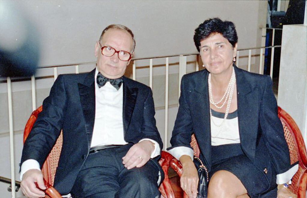 Ennio Morricone y Maria in Venice en 1992. (Foto:EFE/EPA/ANSA)