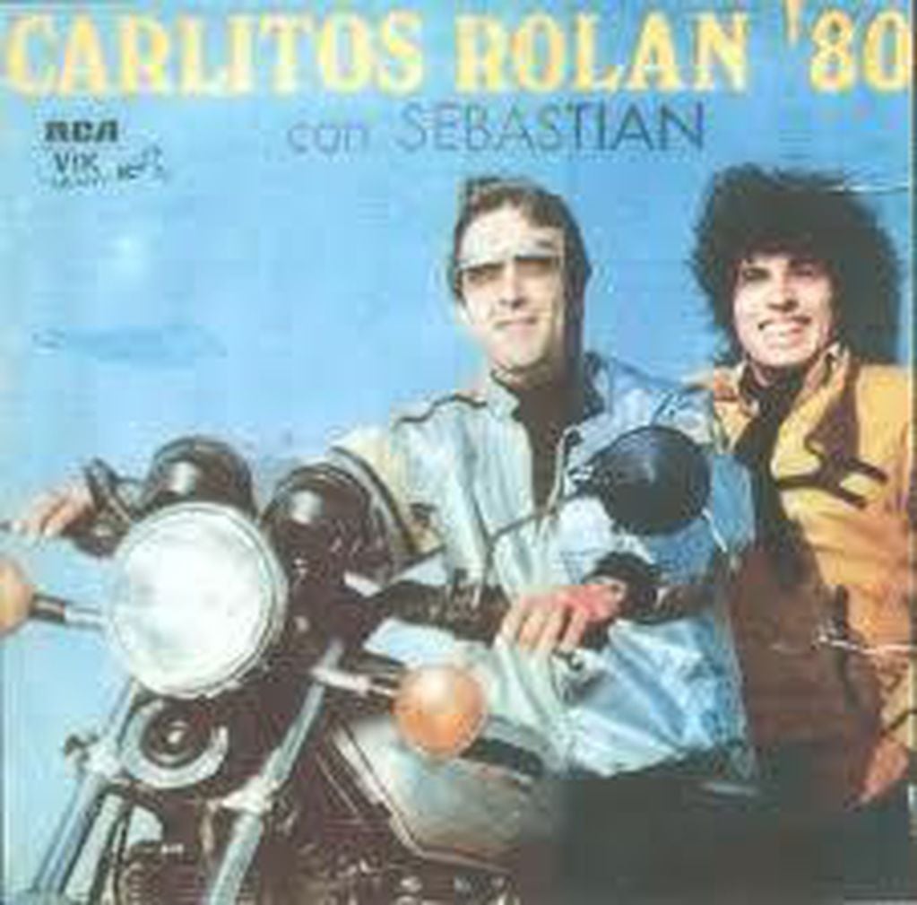 Carlitos Rolán y Sebastián, en un disco que editaron en 1980