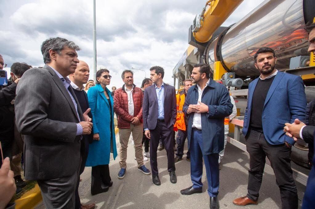 Vuoto presentó junto al Ministro De Pedro la nueva fábrica de asfalto en caliente