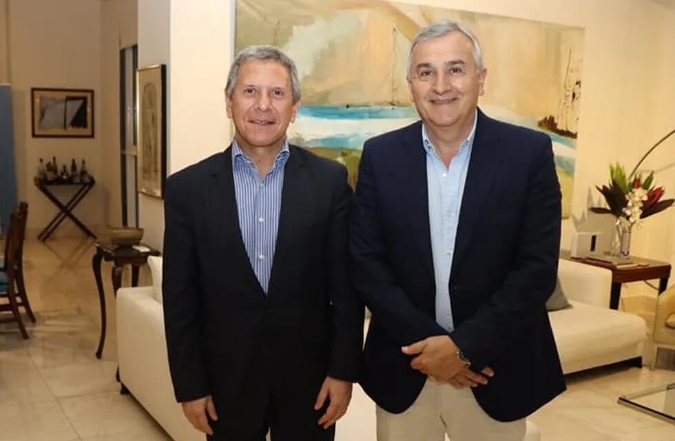 El embajador Marcelo Lucco recibió al gobernador Morales en la sede de la representación diplomática argentina en Panamá.