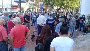 Protesta en la Jefatura de Policía de Cañada de Gómez