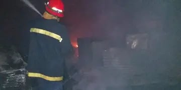 Incendio- vivienda de Guaraní
