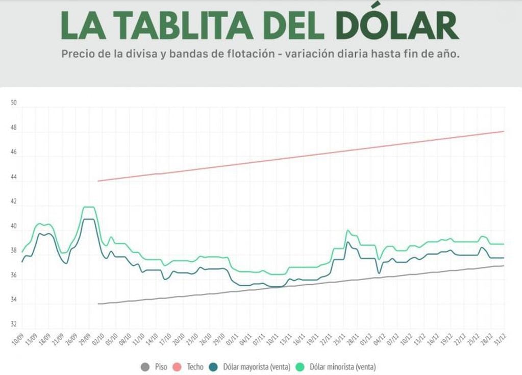 La evolución del dólar (Foto: TN)