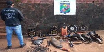 Allanamientos en Eldorado culminó con el secuestro de varios elementos robados