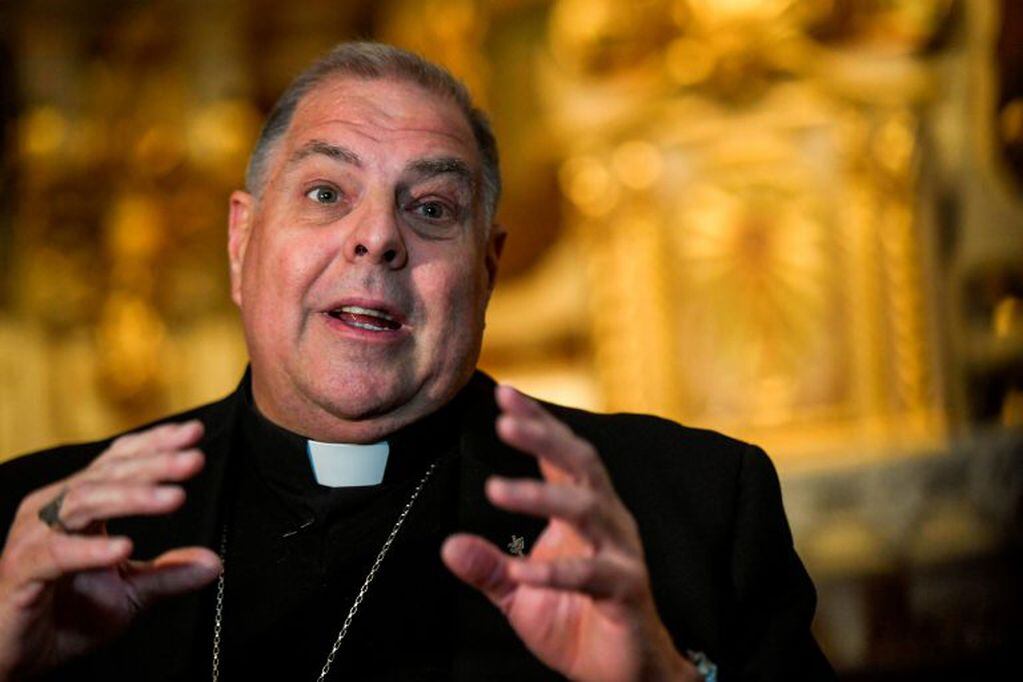 El obispo Alberto Bochatey. (AFP)