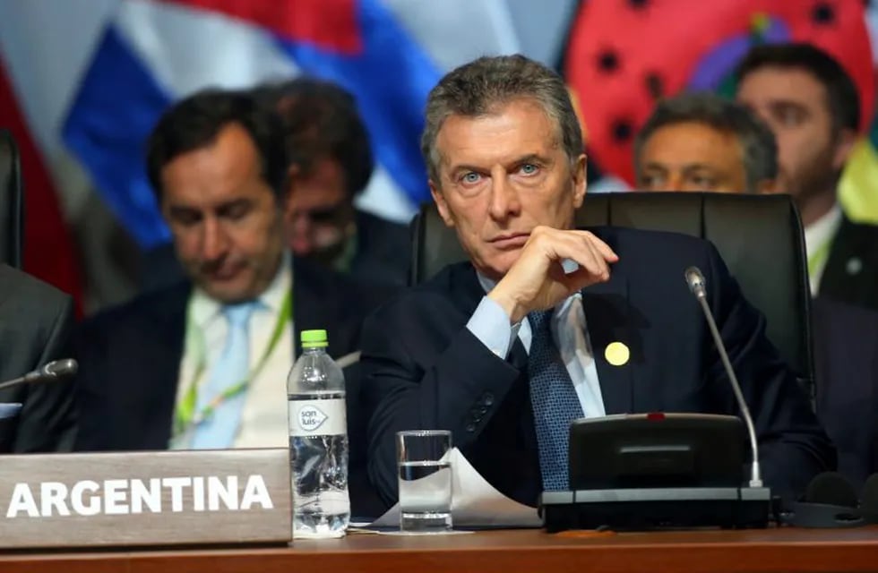 Mauricio Macri, presidente de Argentina, participa en la Cumbre de las Américas el 14/04/2018 en Lima, Perú. (Vinculado a la cobertura de dpa del día) Foto: Cortesia/NOTIMEX/dpa +++ dpa-fotografia +++