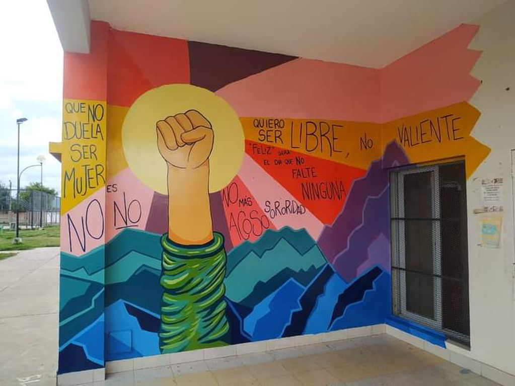 Durante el verano, se pintaron 18 murales en espacios comunitarios de la ciudad de Salta.