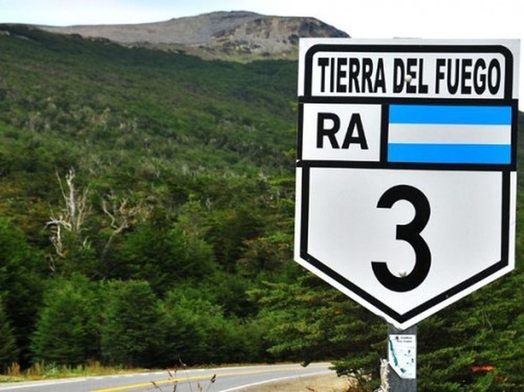 Cartel de Ruta Nacional N°3, Tierra del Fuego (web)