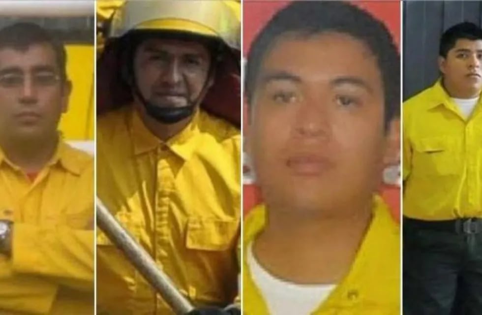 Brigadistas fallecidos durante un incendio en 2014 (Web)