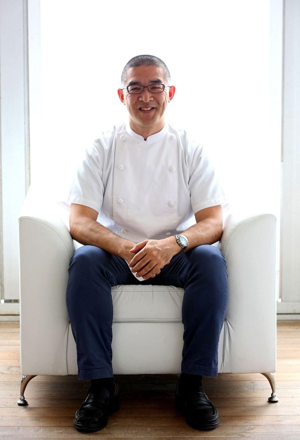El cocinero japonés Takehiro Ohno, radicado en Argentina.