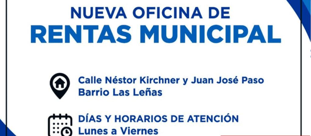 El barrio Las Leñas de Puerto Iguazú contará con una nueva Oficina Municipal de Rentas.