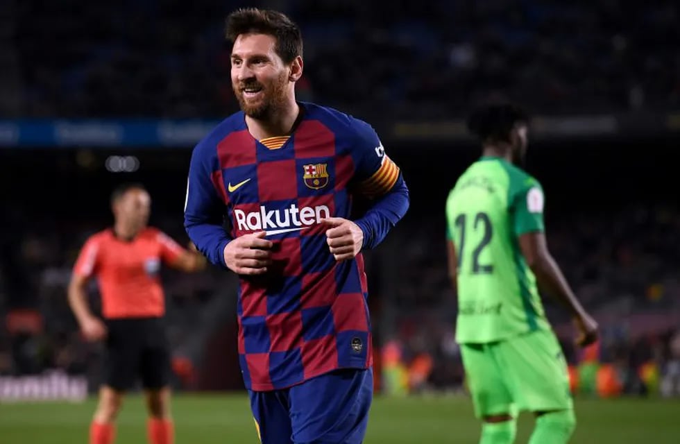 Con doblete de Messi, Barcelona goleó 5-0 a Leganés por la Copa del Rey. (AFP)