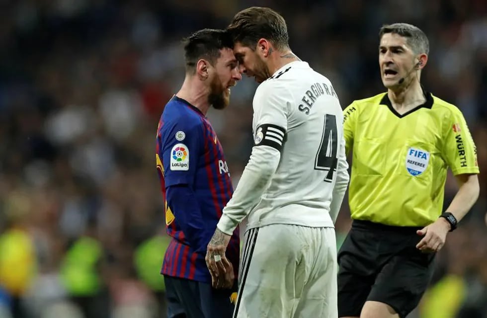 Lionel Messi y Sergio Ramos, rivales en Barcelona-Real Madrid. (AP)