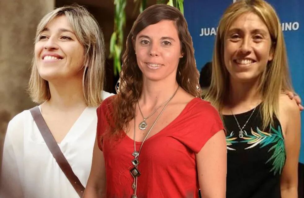 Candidatas: Cristina Cravero, Verónica Gazzoni y Daniela Andino Gilabert