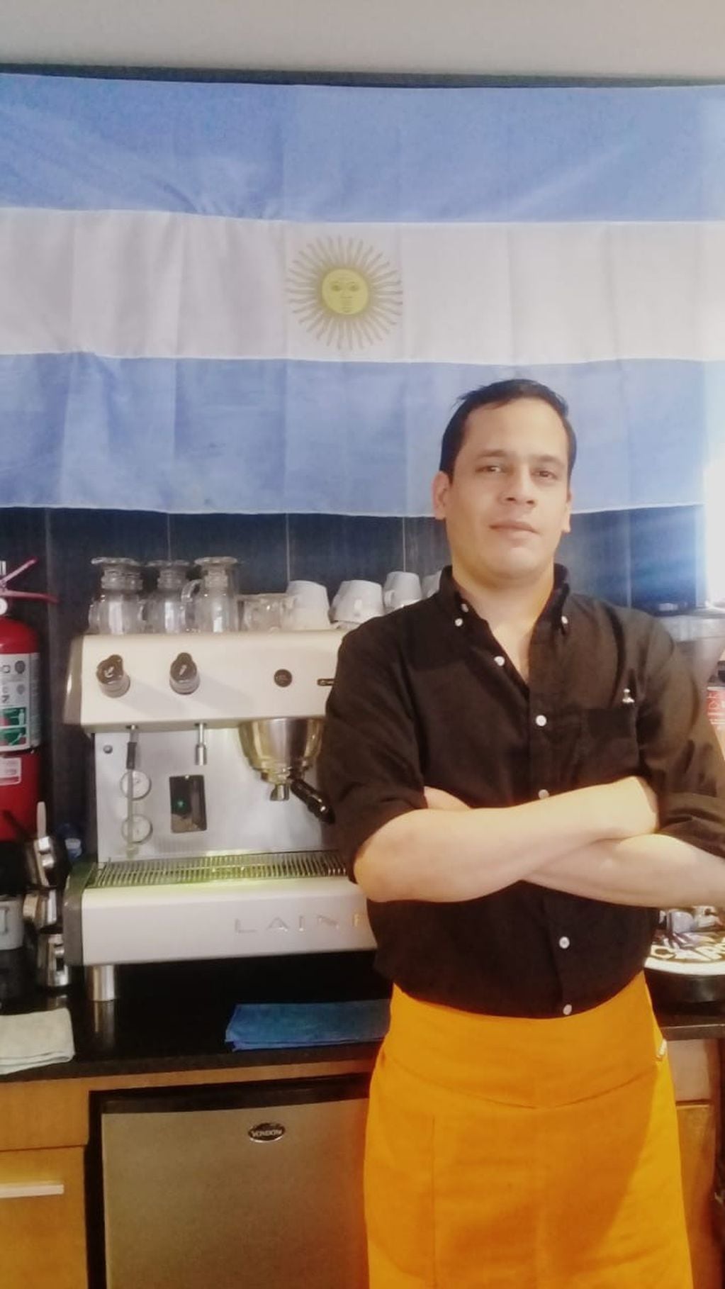 El barista tucumano Sebastián Olmedo