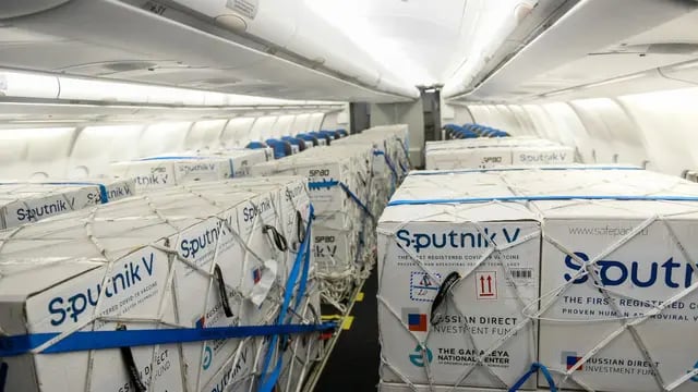 Continúan arribando vacunas Sputnik V a la Argentina