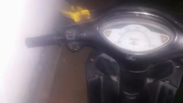 La moto robada y que fue recuperada