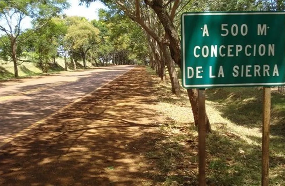 Entrada a la localidad de Concepción de La Sierra