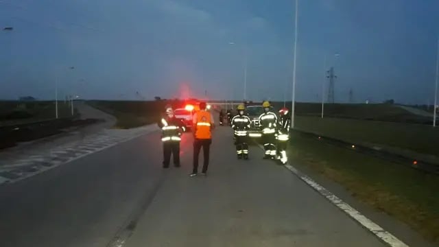 Falleció un camionero tras un choque en la Autopista Rosario-Córdoba