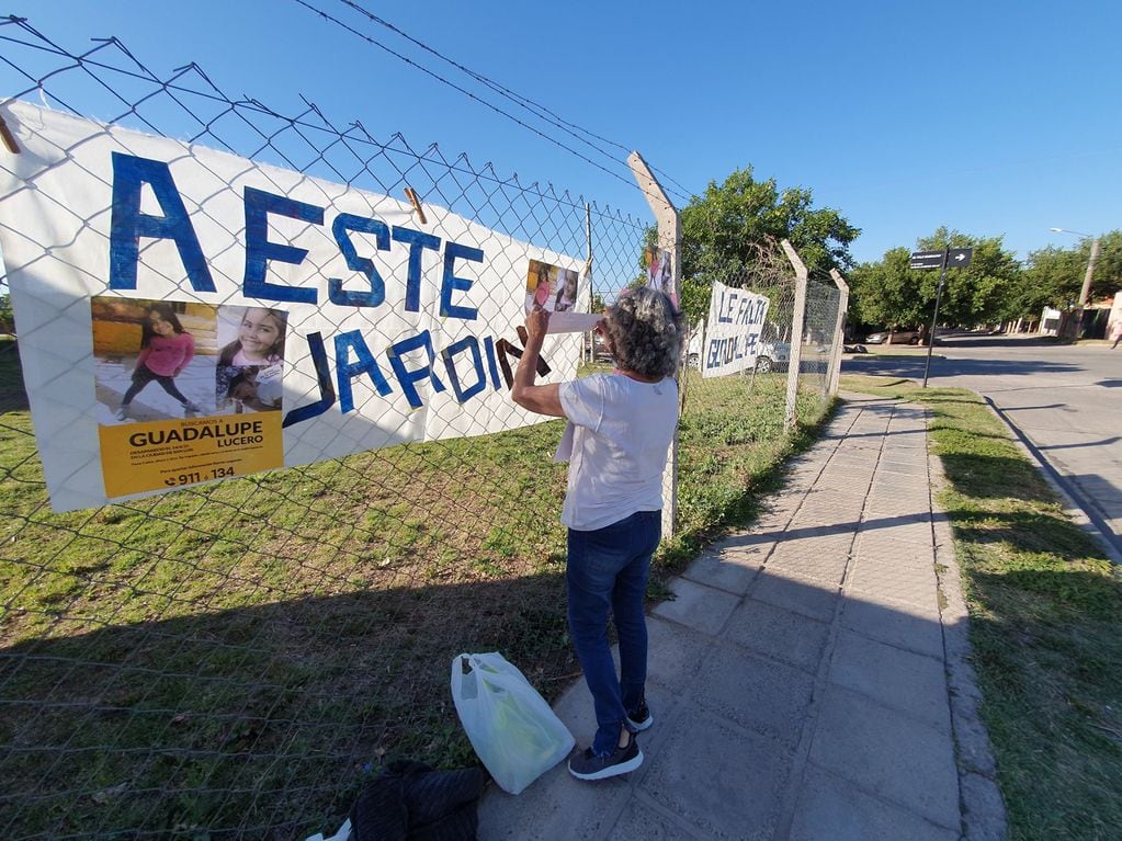 Campaña para visibilizar la desaparición de Guadalupe Lucero en la Escuela Puertas del Sol
