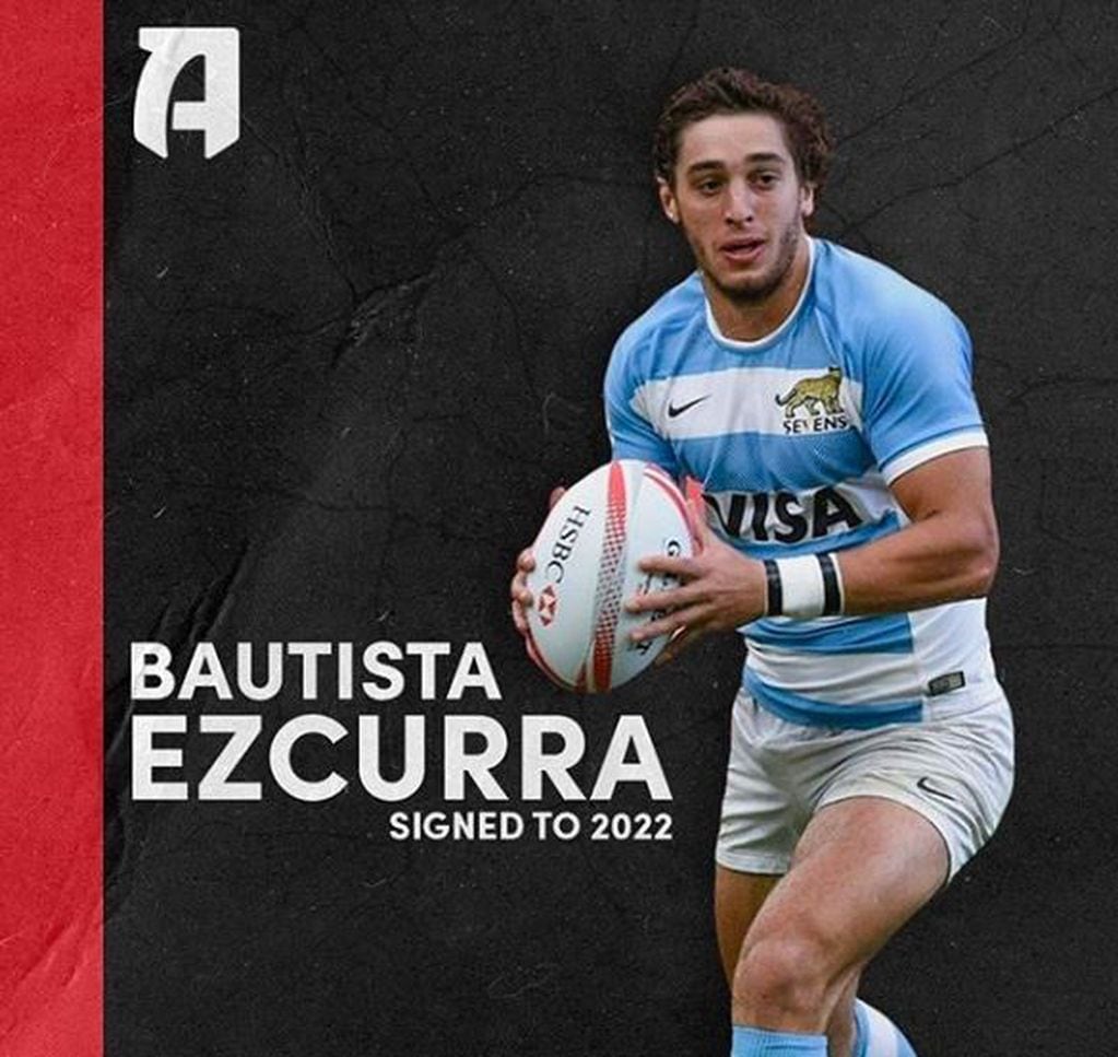 La bienvenida del Atlanta Rugby a Bautista Ezcurra. (Instagram)