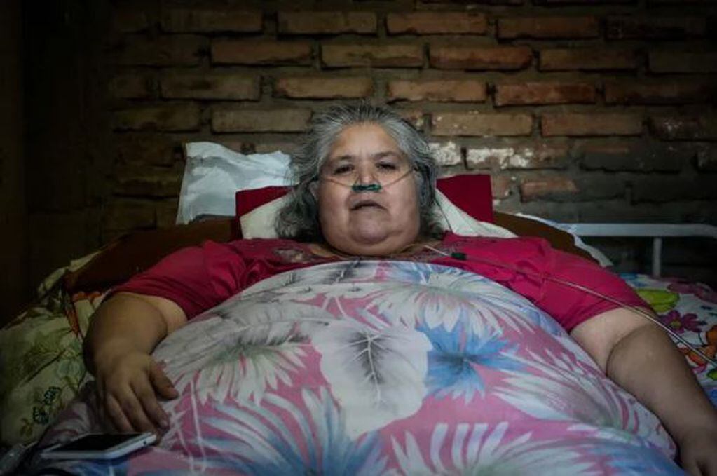 Zulma Bustos es sanjuanina y pesa 300kilos y deberá desalojar su pieza en 10 días. Pide ayuda.