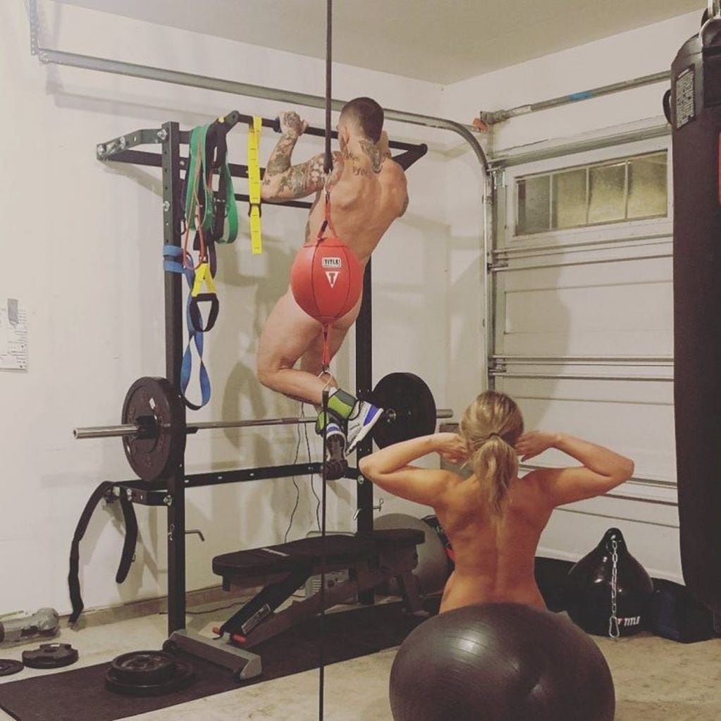 Paige VanZant y Austin Vanderford, la pareja que entrena desnuda (Foto: Instagram)