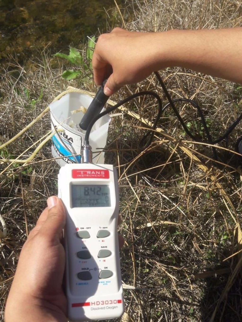 Analizaron el agua para ver si estaba contaminada, pero dio negativo.