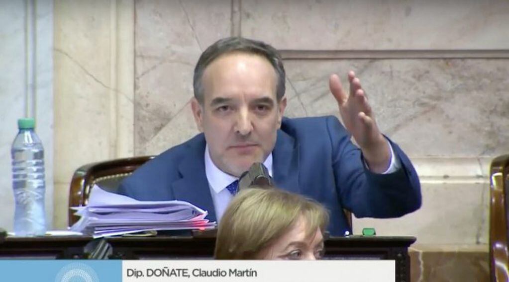 Martín Doñate, senador nacional por el Frente de Todos (web).