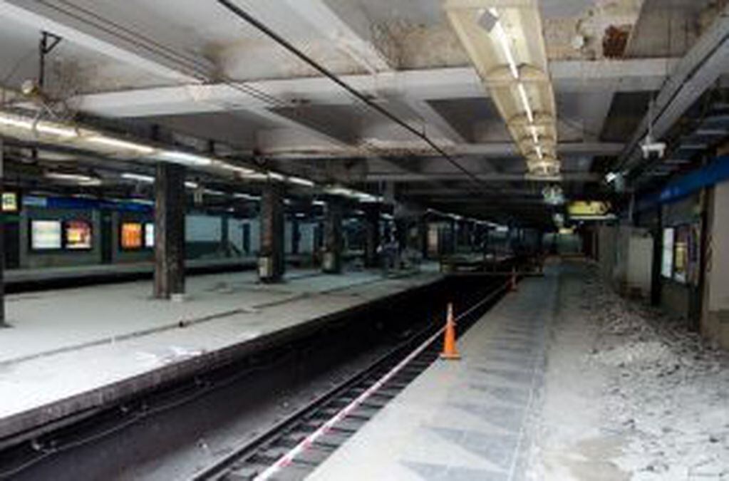 Obras Estación Constitución de la Línea C