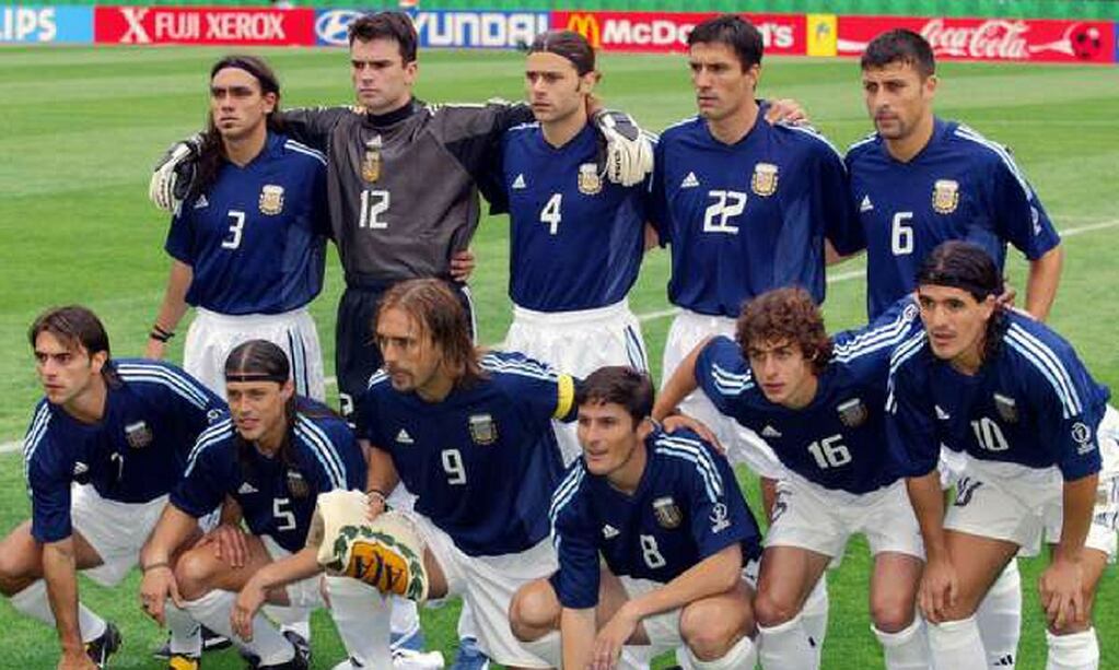  El plantel de la Selección Argentina que igualó el último partido 1-1 contra Suecia. 