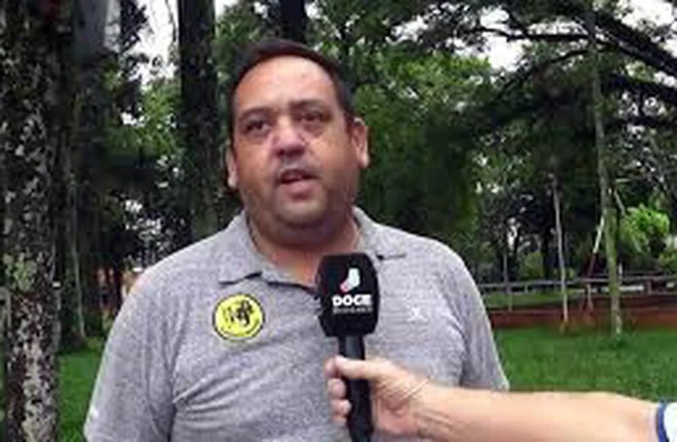 Patricio Flores vicepresidente del Club de Rugby Carayá. (Canal 12 captura)
