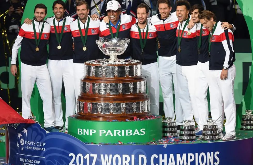 Francia se consagró campeón de la Copa Davis por décima vez. Foto: AFP.
