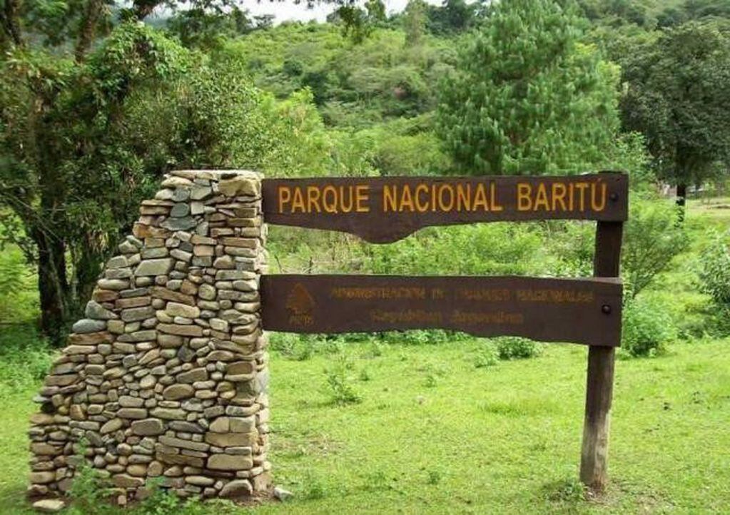 Entrada al Parque Nacional Baritú