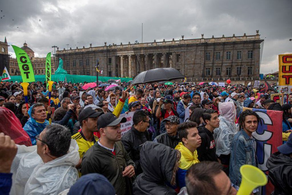 Protestas en Colombia (Foto: Juan Cristobal Cobo/Bloomberg)