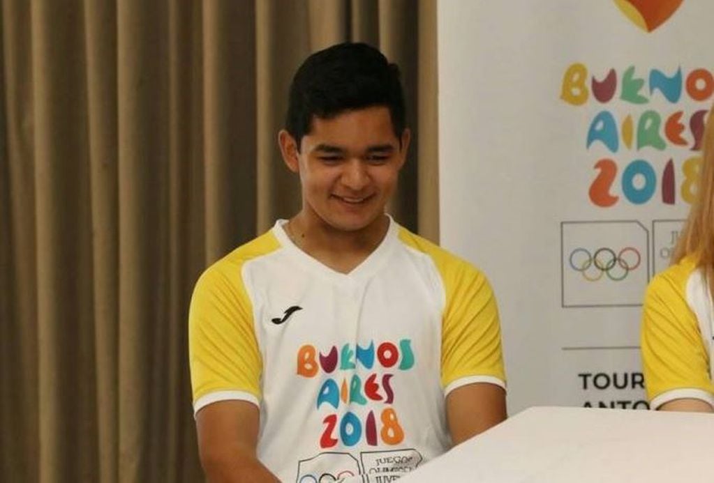 Jonathan Leyes, único representante correntino en los Juegos Olímpicos de la Juventud. (Foto: Radio Dos)
