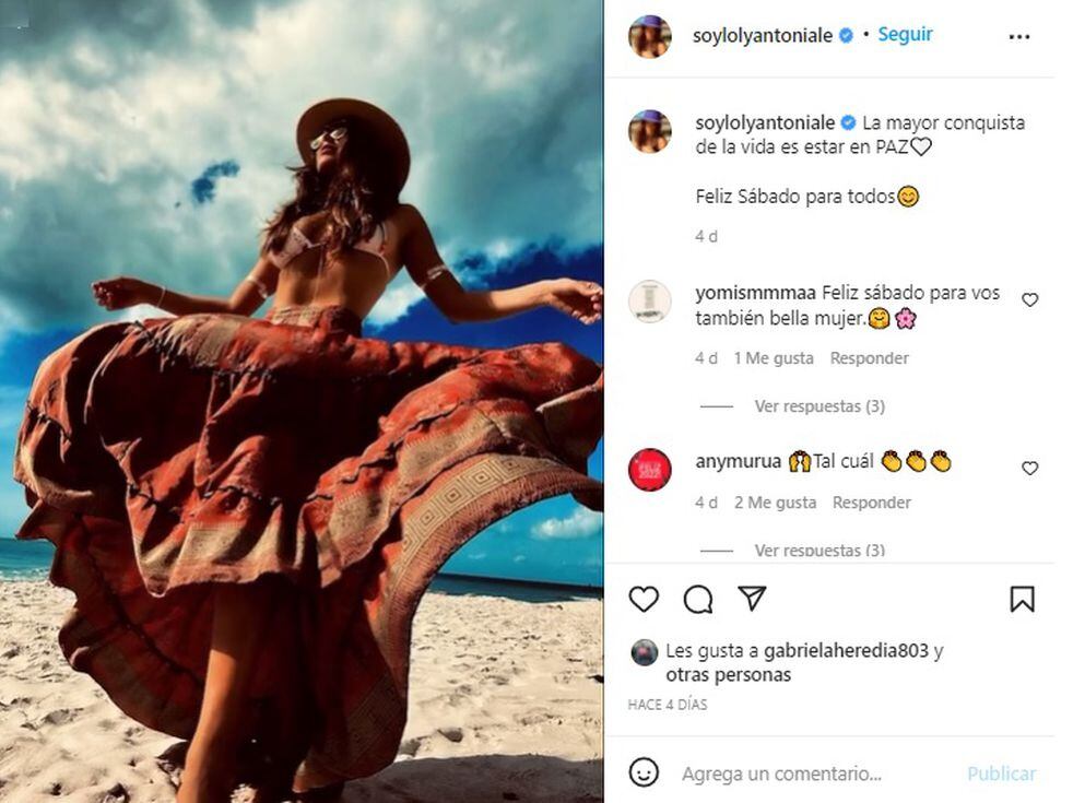 Loly Antoniale Conquistó A Sus Fans En Bikini Rosa Sombrero Y Pollera Contexto Tucuman