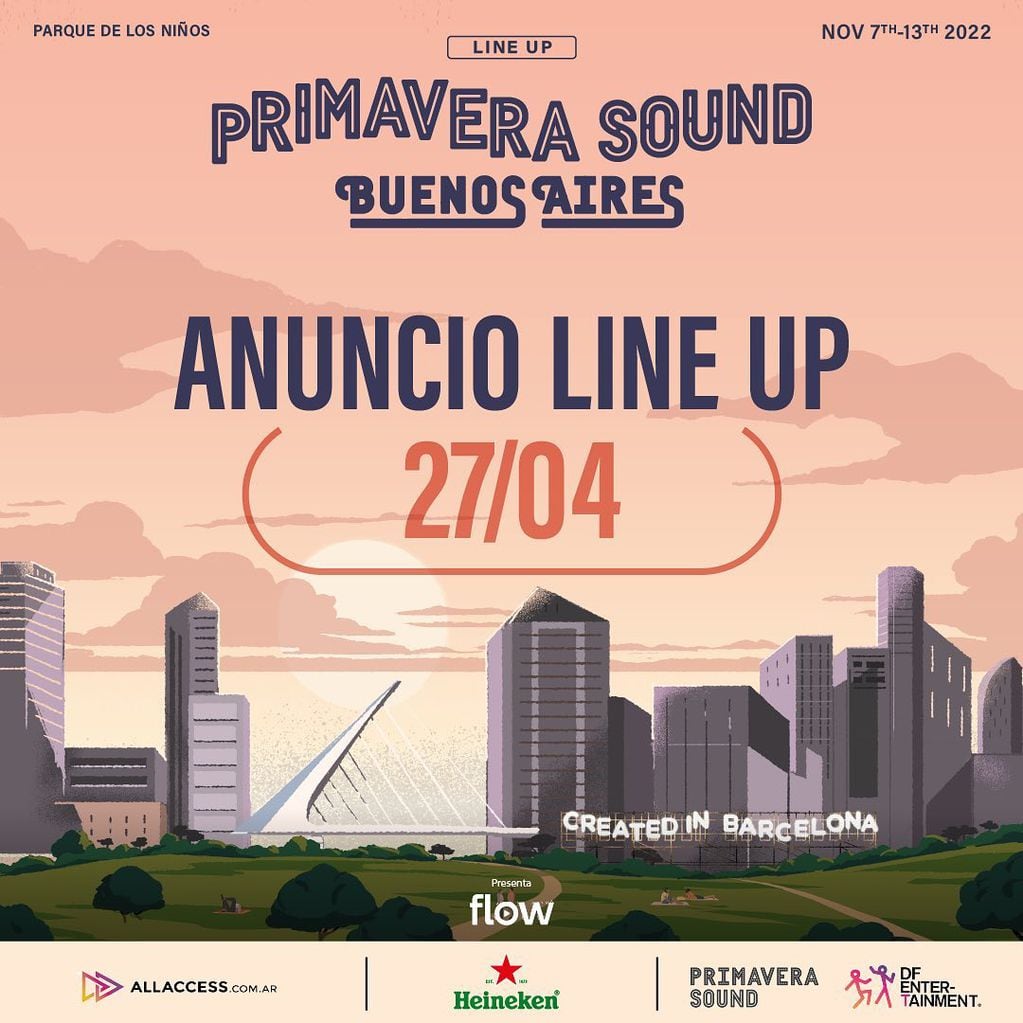 Se conoce la fecha del line up de Primavera Sound Buenos Aires.