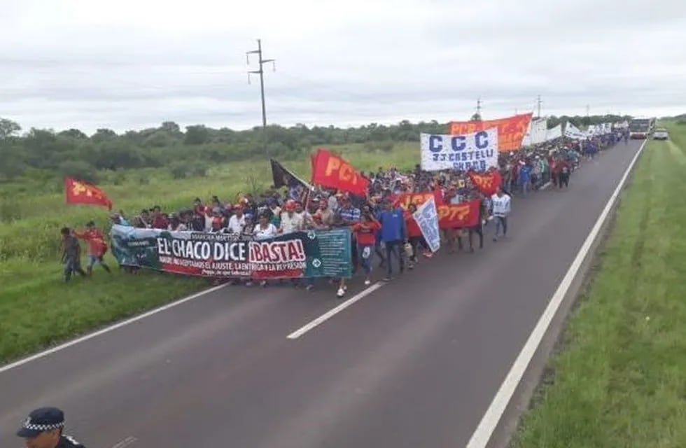 La Marcha Multisectorial llega a Resistencia. (Foto: Primera Línea)