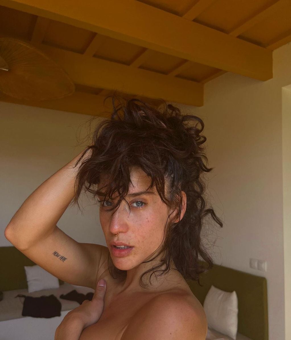 María Pedraza posó al natural en Instagram.