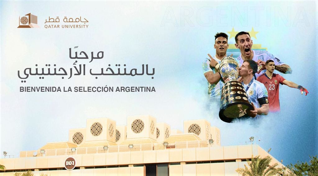 La Universidad de Qatar le dio la bienvenida a la Selección Argentina