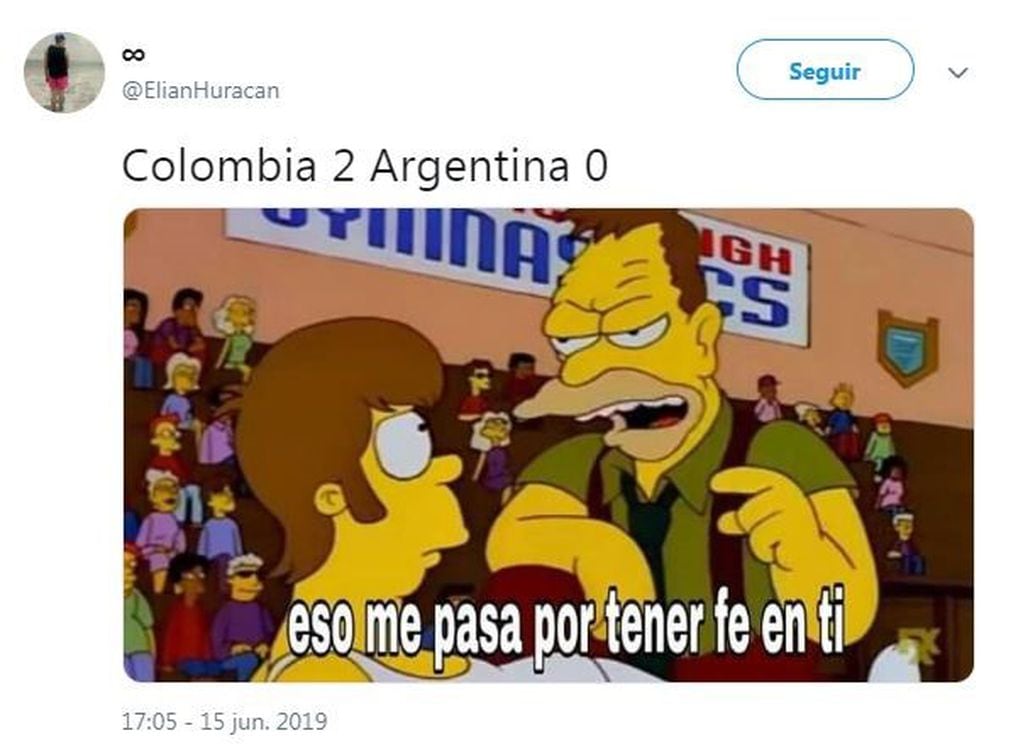Meme de Argentina-Colombia.