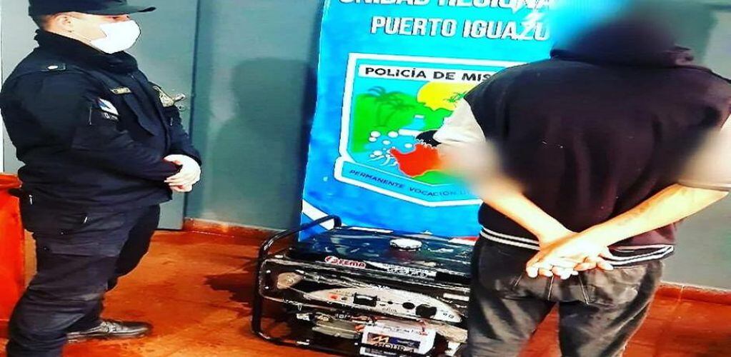 Detuvieron a un hombre que habría robado un grupo electrógeno en Puerto Esperanza.