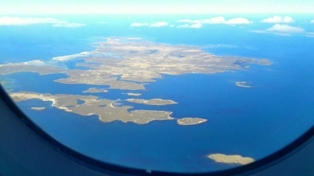 Islas Malvinas desde el aire